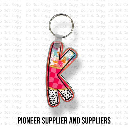 Happy Chaos K Keychain Sublimation Blank Kit