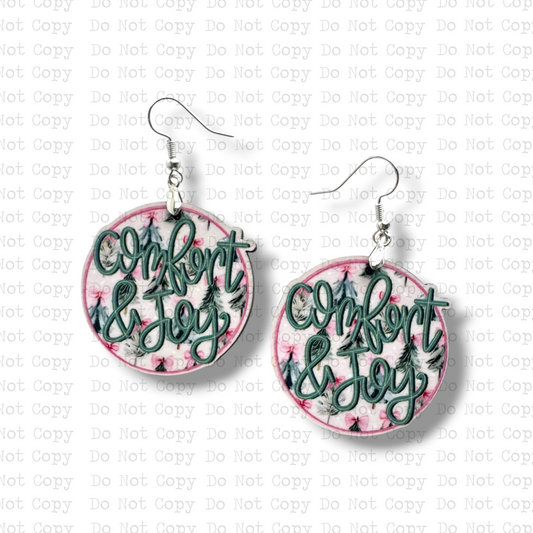 Comfort And Joy Earring Sublimation Blank Kit | TCC