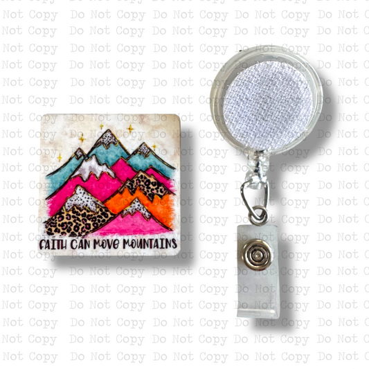 Mountains Badge Button Sublimation Blank