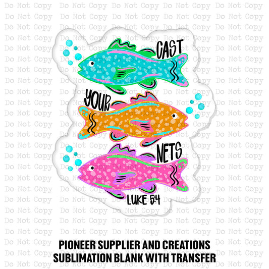 Cast Your Nets Magnet Sublimation Blank Kit | SDD
