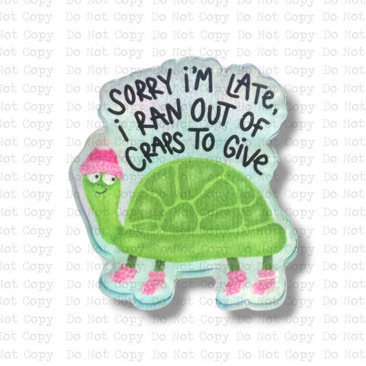 Sorry I'm Late Lapel Pin Sublimation Blank Kit | Set of 2 TRS