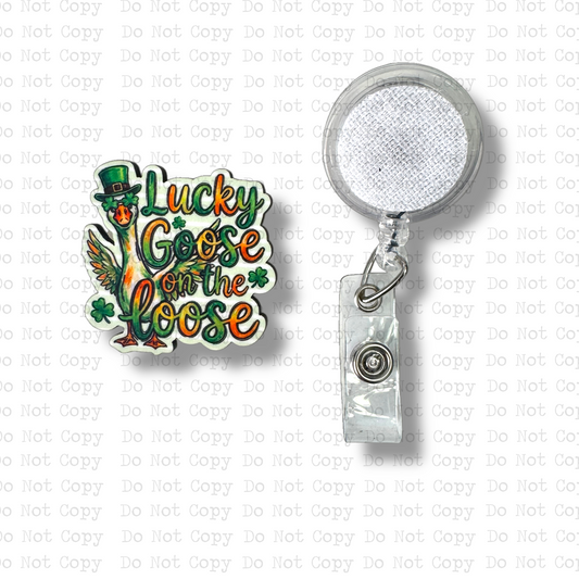 Lucky Goose Badge Button Sublimation Blank | Set of 2