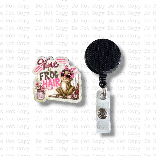 Fine As Frog Hair Badge Button Sublimation Blank | Set of 2