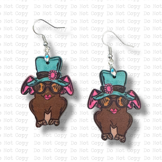 Fancy Turkey Earring Sublimation Blank Kit