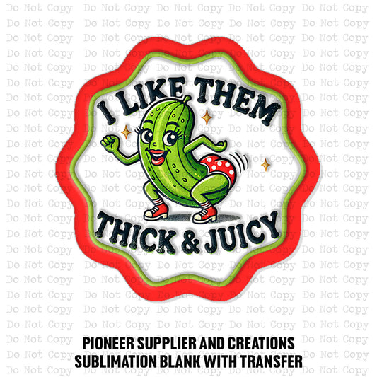 Thick And Juicy Pickle Magnet Sublimation Blank Kit