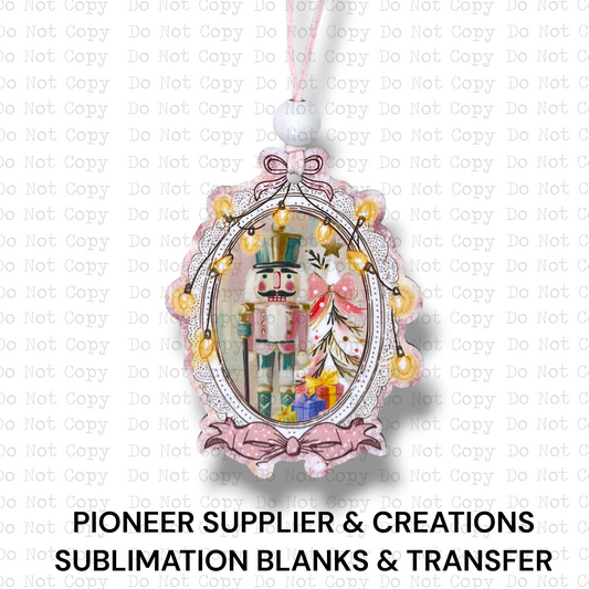 Painted Oval Nutcracker Ornament Sublimation Blank