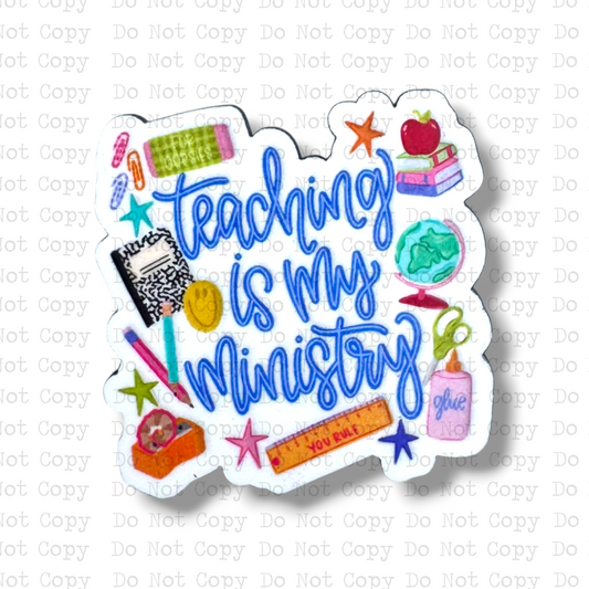 Teaching Is My Ministry Badge Button Sublimation Blank | Set of 2 TCC