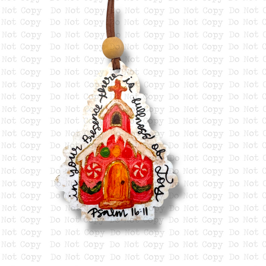In Your Presence Ornament Sublimation Blank