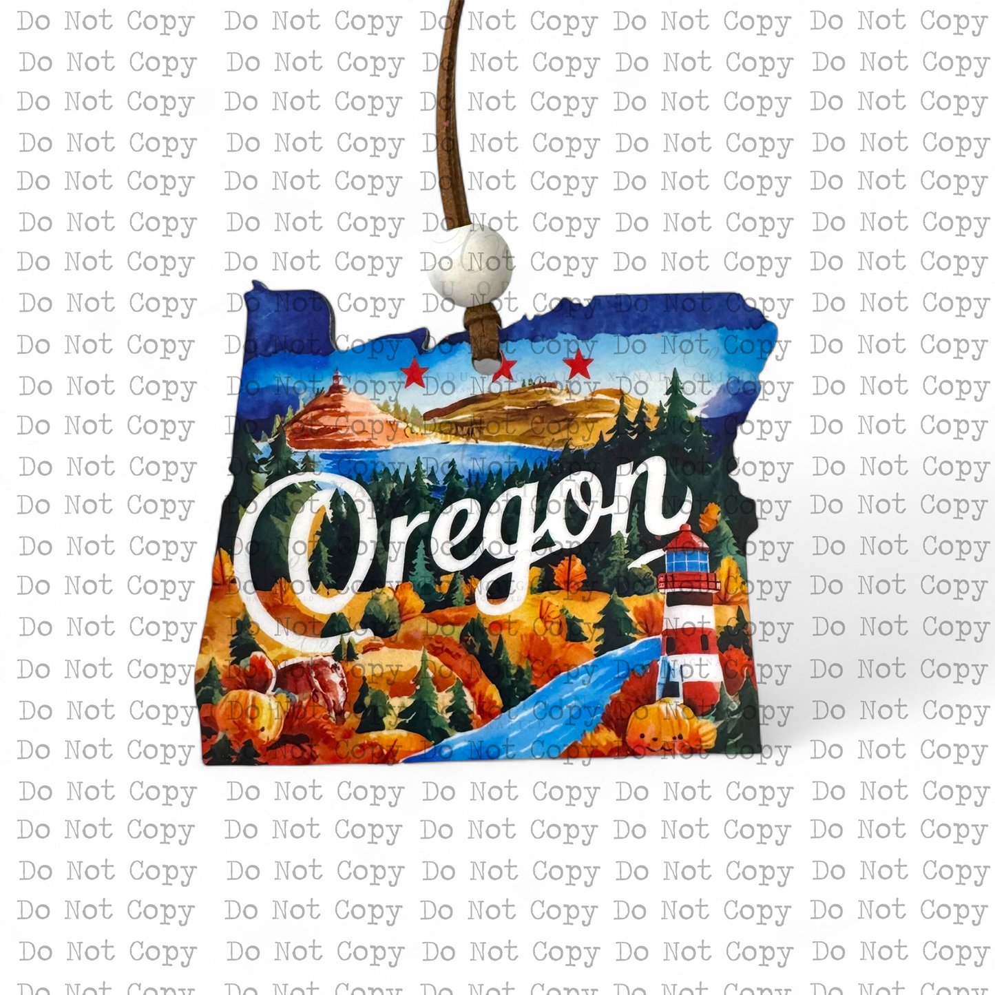 Oregon Ornament Sublimation Blank