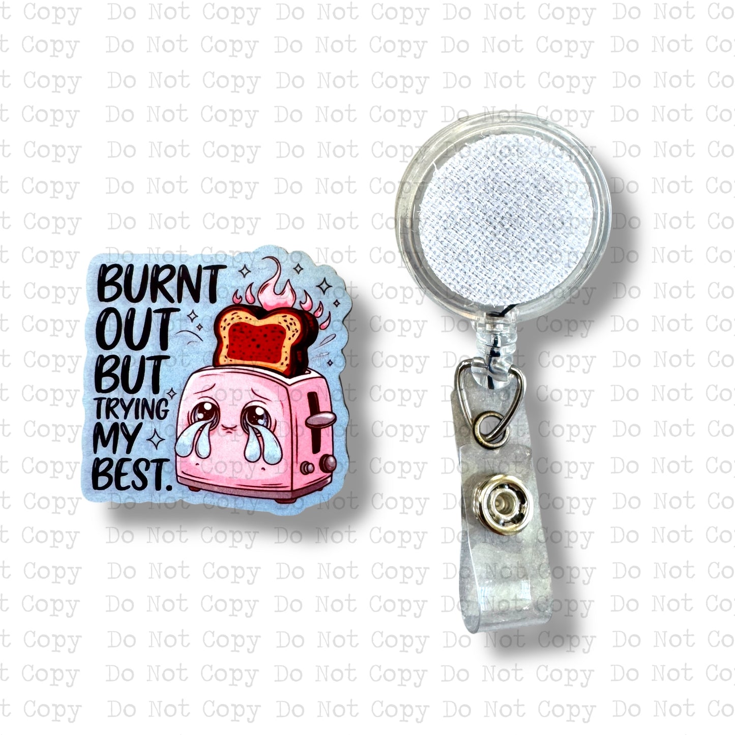 Burnt Out Badge Button Sublimation Blank