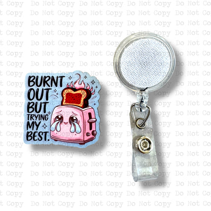 Burnt Out Badge Button Sublimation Blank