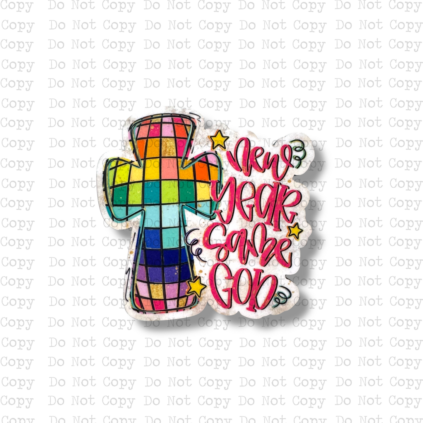 New Year Same God Magnet Sublimation Blank Kit