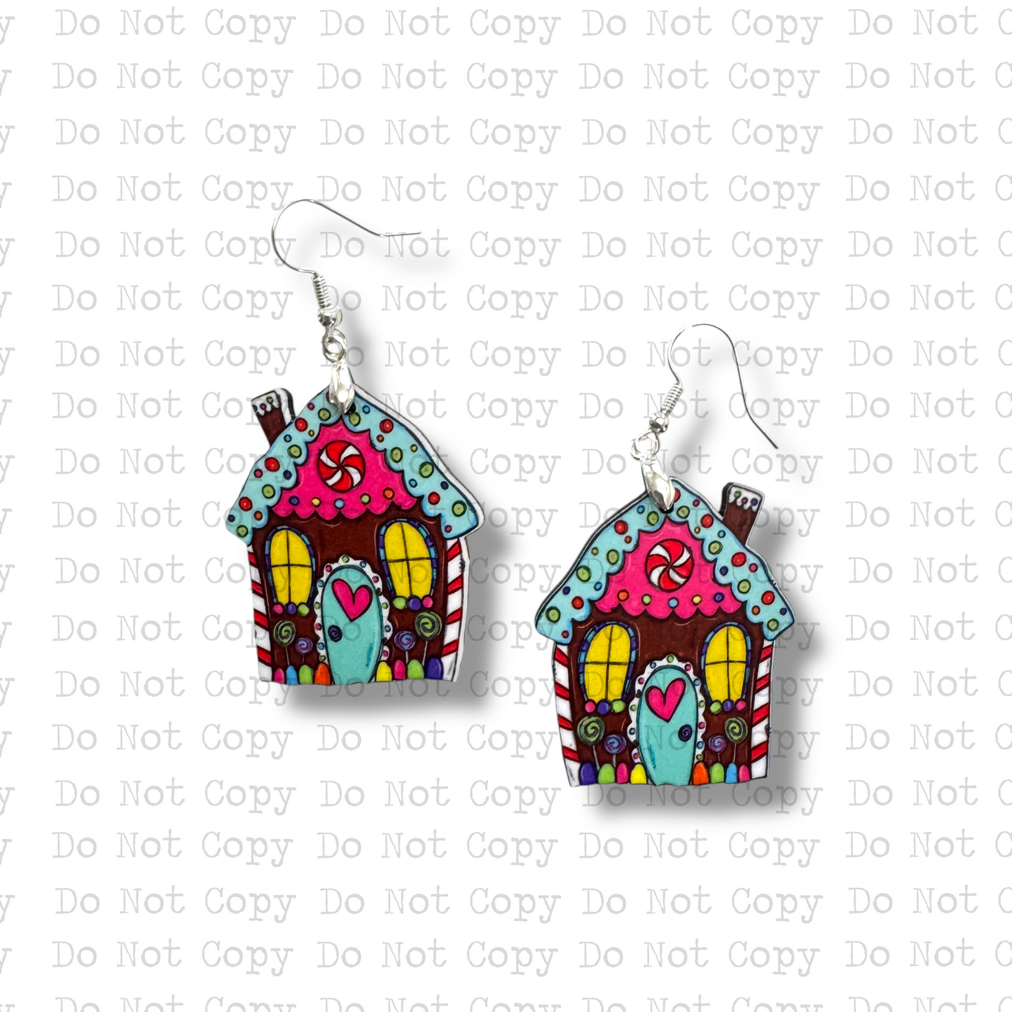 Gingerbread House Earring Sublimation Blank Kit