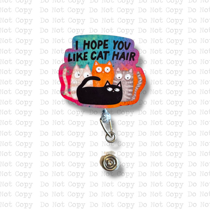 Cat Hair Badge Button Sublimation Blank | Set of 2