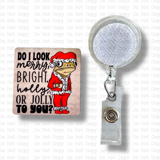 Bright Holly Or Jolly Badge Button Sublimation Blank