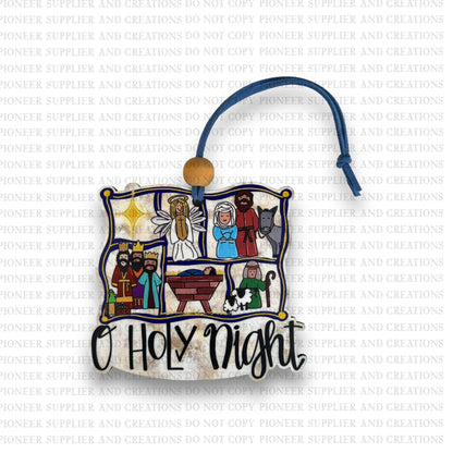 O Holy Night Ornament Sublimation Blank and Transfer | Exclusive