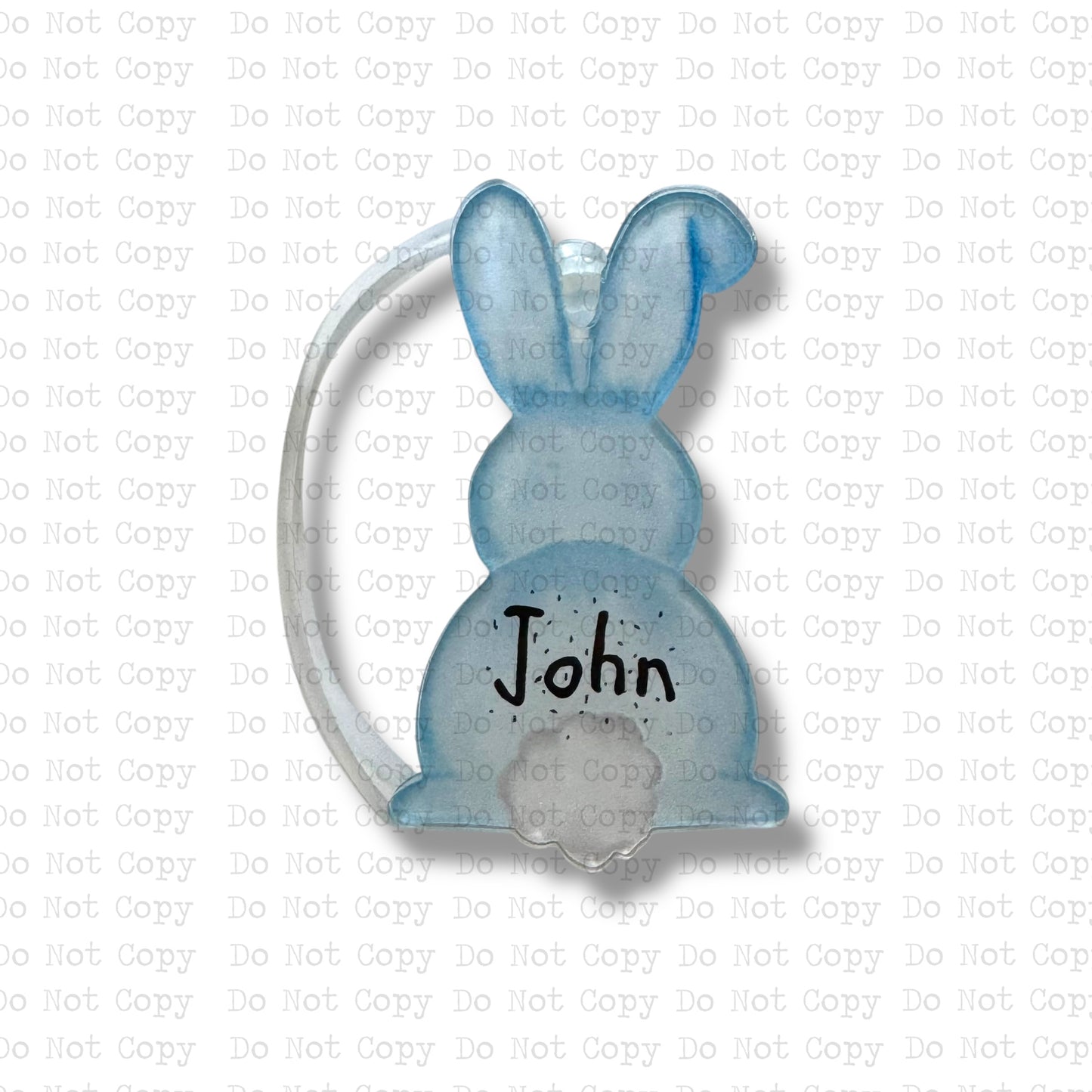 Bunny Easter Bag Tag Sublimation Blanks | Exclusive Monogram Moments