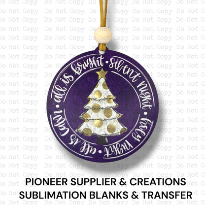 All Is Bright Ornament Sublimation Blank | ARA