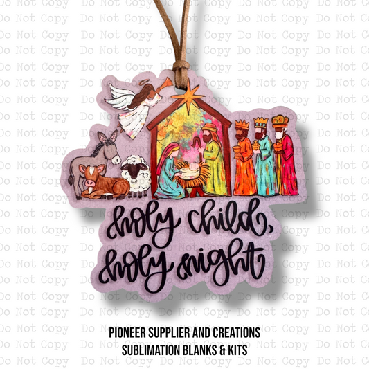Holy Child Holy Night Ornament Sublimation Blank