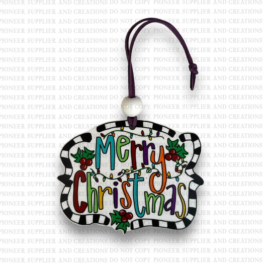 Merry Christmas Ornament Sublimation Blank and Transfer | Exclusive