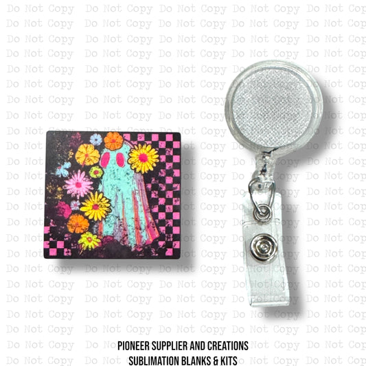 Stay Spooky Badge Reel Sublimation Blank Kit