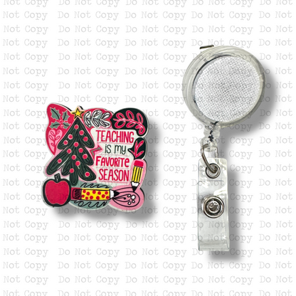 Teaching My Fav Season Button Sublimation Blank