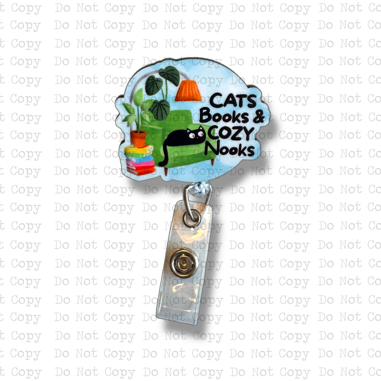 Cats Books and Cozy Nooks Badge Button Sublimation Blank | Set of 2