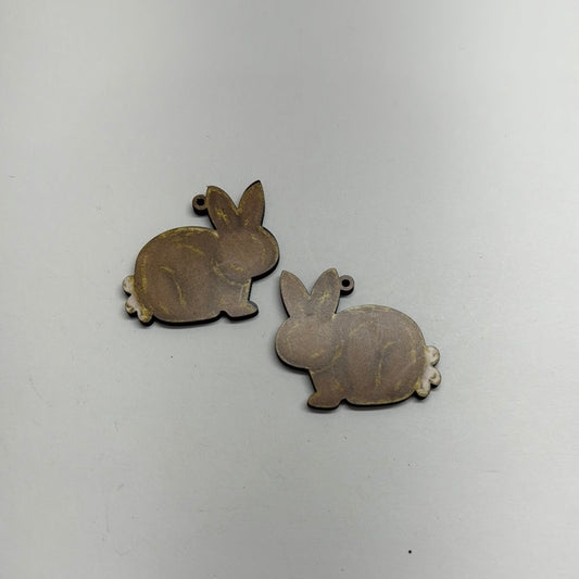 Brown Bunny Finished Earring
