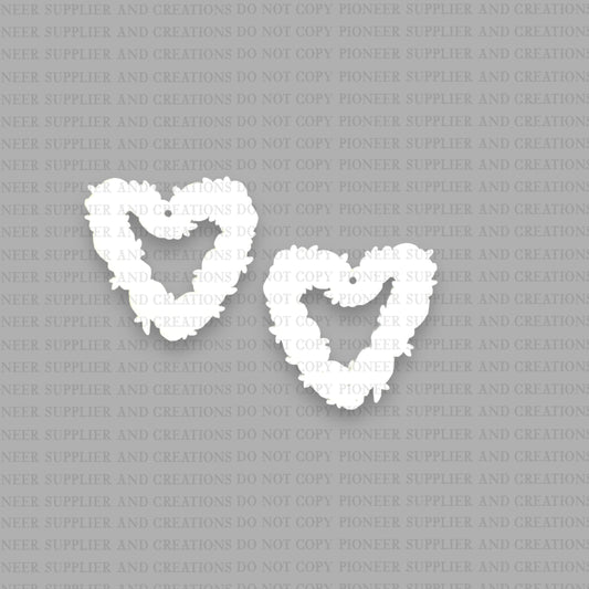 Floral Heart Earring Sublimation Blanks | ARA