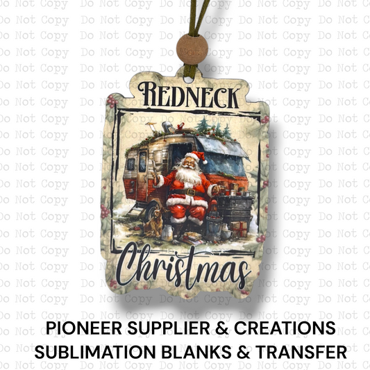 Redneck Christmas Ornament Sublimation Blank