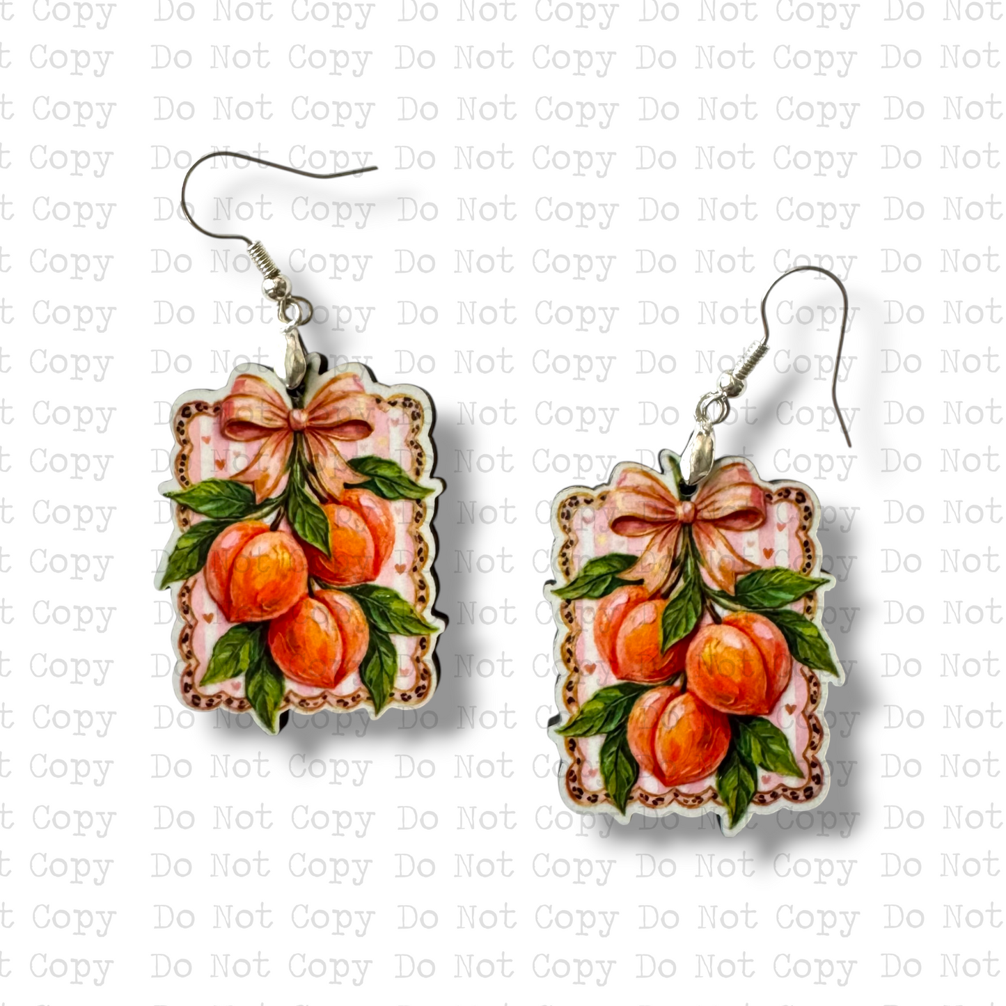 Peaches Earring Sublimation Blank Kits