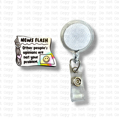 News Flash Badge Button Sublimation Blank
