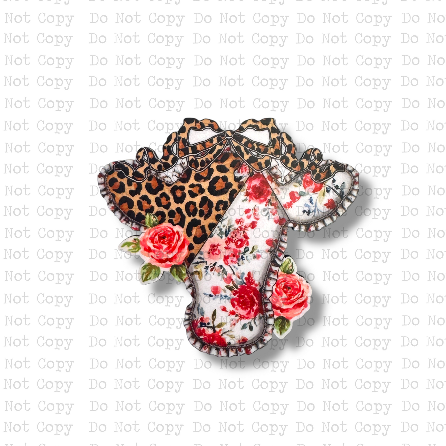 Rosie Leopard Cow Magnet Sublimation Blank Kit