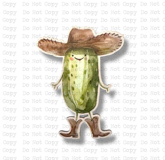 Cowboy Pickle Magnet Sublimation Blank Kit
