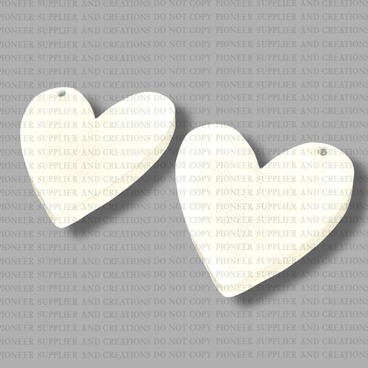 Quilt Heart Earring Sublimation Blanks | MM
