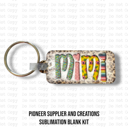 Spring Mimi Keychain Sublimation Blank Kit