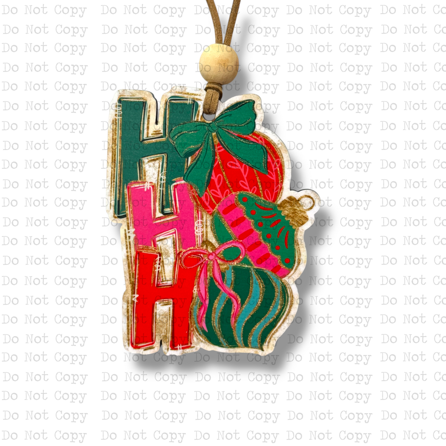 HoHoHo Ornament Sublimation Blank