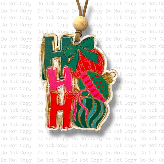 HoHoHo Ornament Sublimation Blank