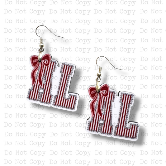 Alabama Seersucker Earring Sublimation Blank Kit | TCC