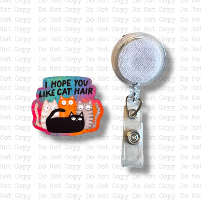 Cat Hair Badge Button Sublimation Blank | Set of 2