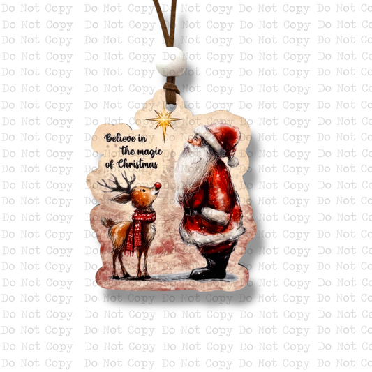 Believe In The Magic Ornament Sublimation Blank