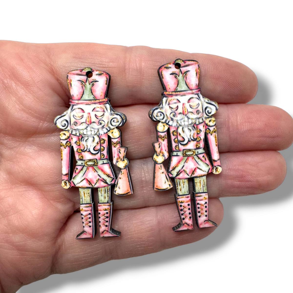 Baby Pink Nutcracker Earring Sublimation Blanks