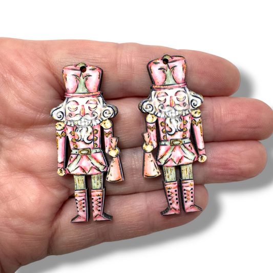 Baby Pink Nutcracker Earring Sublimation Blanks