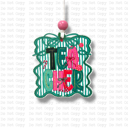 Peppermint Teacher Ornament Sublimation Blank