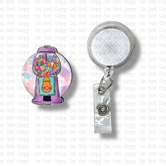 Candy Hearts Gumball Badge Button Sublimation Blank | Set of 2