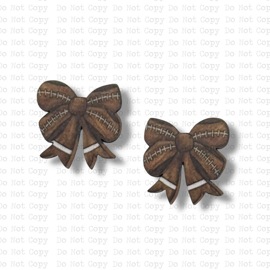 STUD Football School Spirit Bow Sublimation Blanks Kit | 4 PAIR ARA