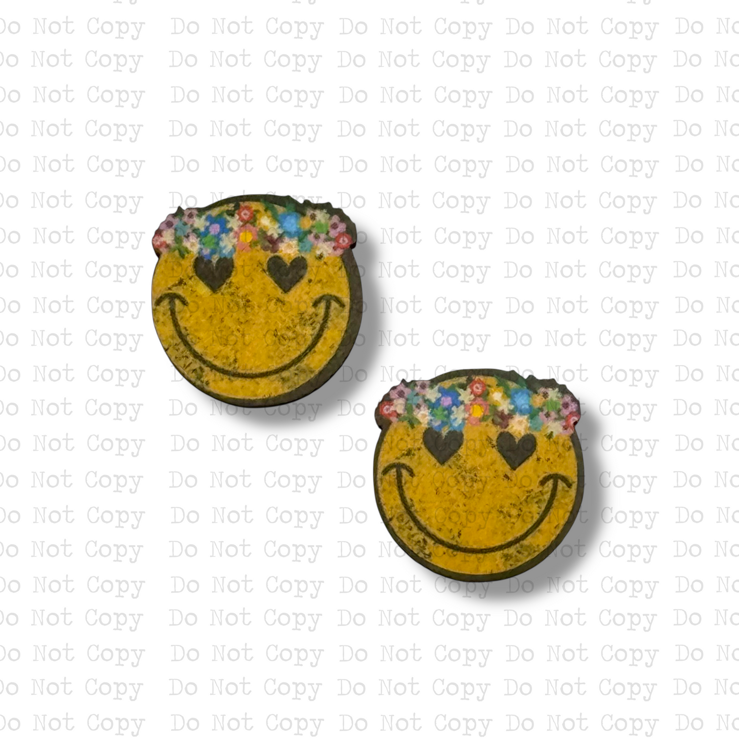STUD Flower Child Smiley Sublimation Blanks Kit | 4 PAIR HP&M