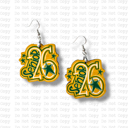 Senior 2026 Earring Sublimation Blanks | SWD