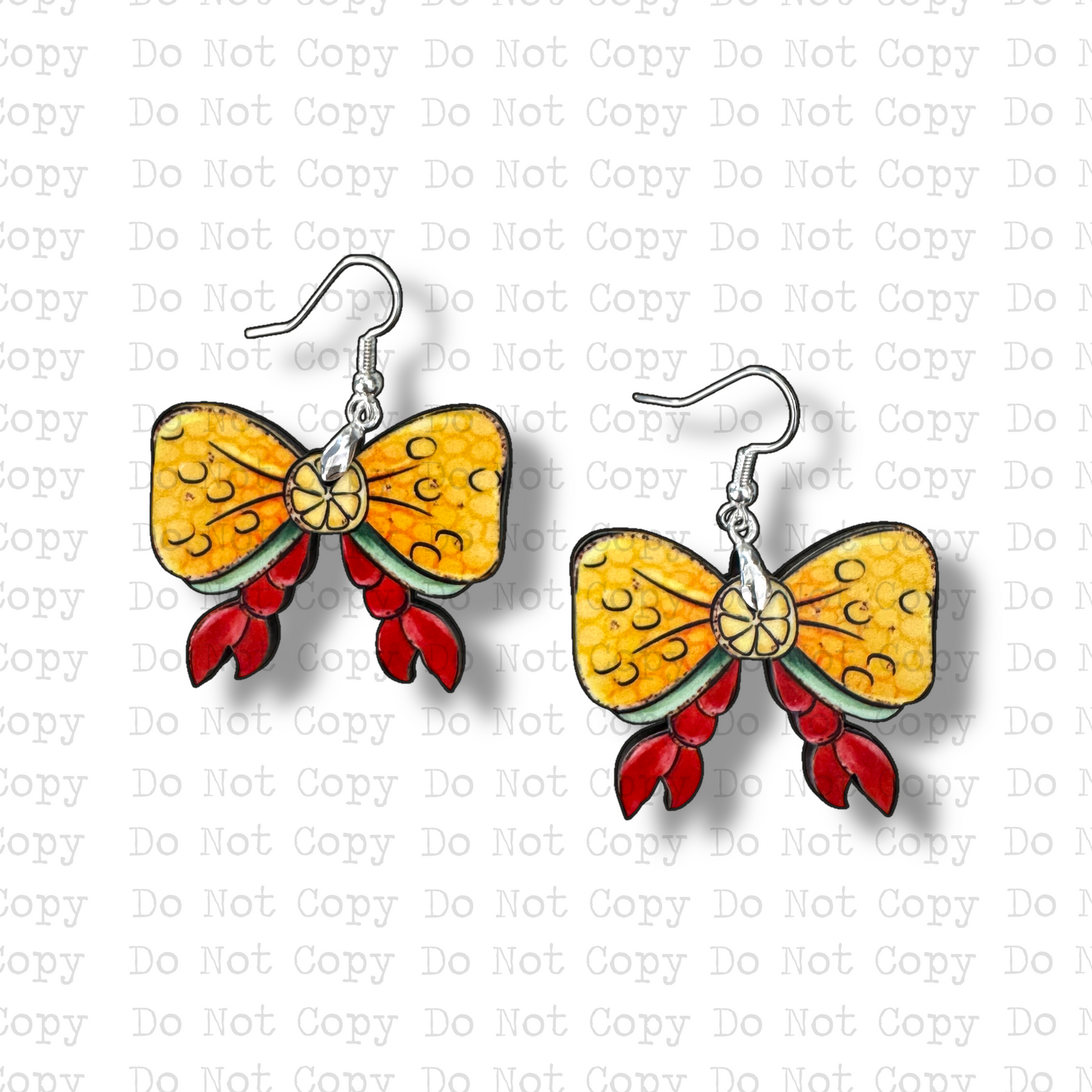 Corn and Crab Earring Sublimation Blank Kit