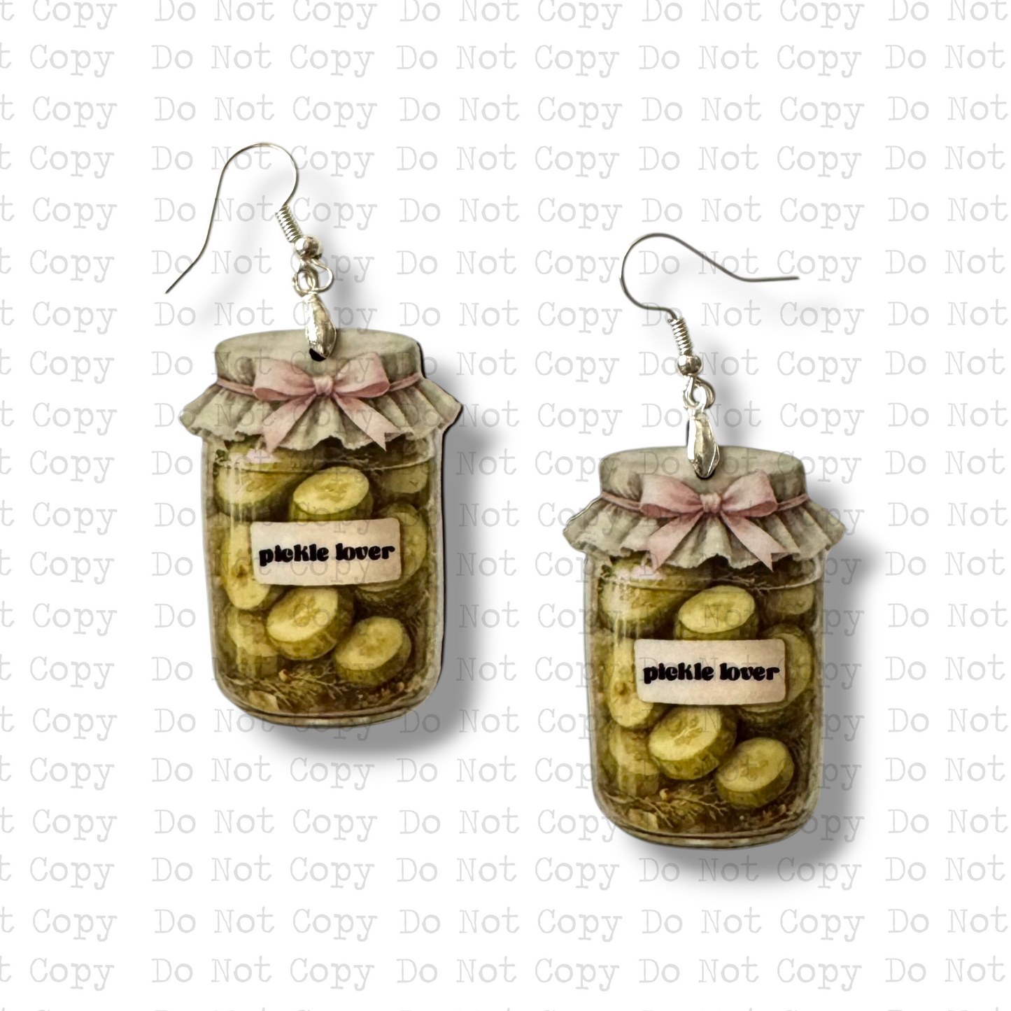 Sliced Pickle Lover Earring Sublimation Blank Kits